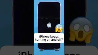 😲iPhone Keeps Turning on and off? Fix No Data Loss!#fyp