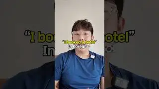 &ldquo;I booked a hotel&rdquo; in Korean🇰🇷