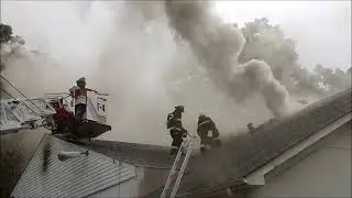 FIRE AT VFW HALL IN LINDENHURST NY
