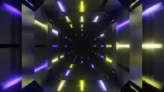 Purple & Yellow Flashing Neon Tube Tunnel | Motion Background | Live Wallpaper | Screensaver