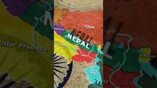 NEPAL Through Map Animation ( नेपाल ) #worldgeography #nepal #geography #indiavsnepal #upsc