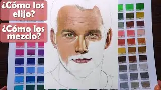 Cómo elijo los colores para dibujar un rostro / Cómo mezclo los colores - Chris Pratt