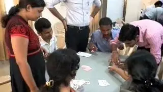 Activity ~ Building a tower with a pack of cards #2 at ICSI