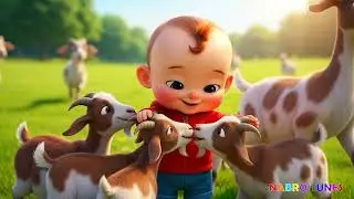 Cute Kid & Baby Goat Song 🐐🌾 | Fun Farm Music for Kids | Nabro Tunes