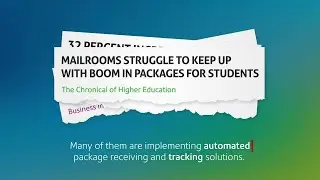 Eliminate campus mail center chaos with Pitney Bowes receiving solutions (CA-EN)