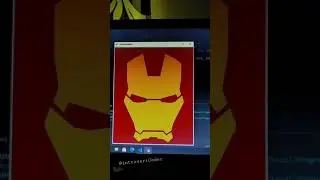 Ironman Mask using python turtle graphics #shorts