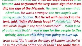 Sign to get out of Sodom quickly, and run to the Lord Jesus