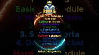 Strength of schedule tight end! Look for these players in your draft!