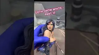 Goth Snow White - Part 17 #art #asmr #design #tutorial #snowwhite #3dprinting #reels #shorts #statue