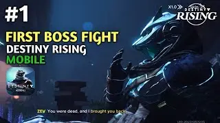 Destiny Rising Gameplay- The First Boss Fight | Part-1