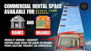 1900 Sq.Ft Commercial Space | For Rent | Precinct 10A Commercial | Bahria Town Karachi
