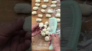 Creative Cooking Hack: Shaping Dough with a Comb for Unique Texture