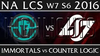 Immortals vs CLG | Highlights NA LCS W7D1 2016 Spring S6 | IMT vs CLG Week 7