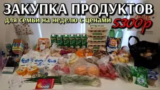 #16 purchasing food for the family for a week 5300r.