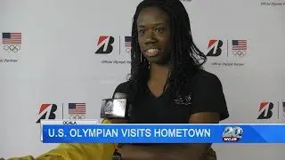 U.S. Olympian speed skater visits hometown in Ocala