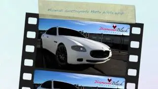 2010 Maserati Quattroporte Matte White Vinyl Wrap by DIamondBlackExteriors