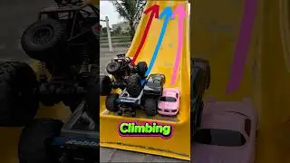 Only One Can Climb the Slide &ndash; RC Car Challenge!