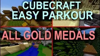 Cubecraft - All Gold Medals on Easy Parkour