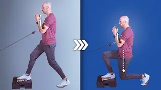 Front Foot Elevated Cable Zercher Split Squat