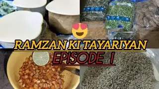 Ramzan Kitchen Series | Rozay Ke Liye Complete Kitchen Preparation Step By Step🥰🌙