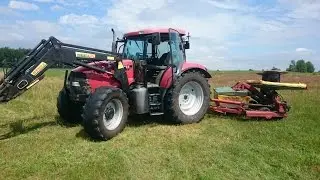 Sianokosy na Mazowszu || Case Maxxum 140 & ZTR 330