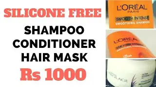 Silicone free shampoo | Silicone free conditioner | Silicone free hair mask under Rs 1000 in India