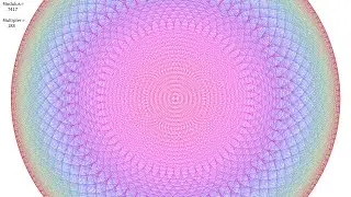 Steve's Generative Art. Circles 15 &ndash; Modular Maths Vortices &ndash; Spirograph on Steroids