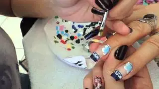 Unhas com Flor diferente
