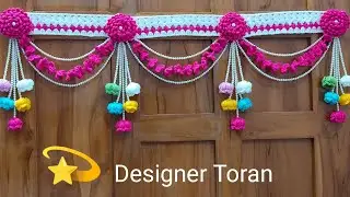 Designer Toran Tutorial 💫 Bell Flowers Door Hanging Toran🥰 Handmade 💐New Design/crochet Bandhanwar