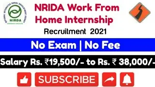 Work From Home Internship with Stipend | NRIDA | @ShorttrickScience