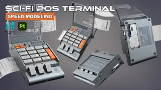 Sci-Fi POS Terminal | Autodesk Maya + Substance 3D Painter