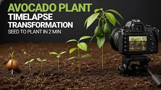 Avocado 🥑 Plant 120 Days Time-Lapse Seed To Plant | Timelapse Growth from Seedling to Young Plant