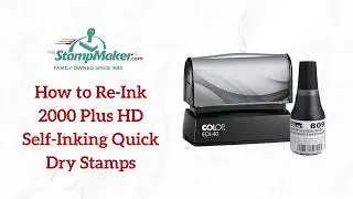 How to Re-Ink 2000 Plus HD Self-Inking Quick Dry Stamps