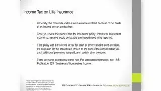 Is There Income Tax on Life Insurance? : Personal Tax Tips