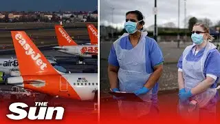 All EasyJet flights grounded from COVID-19 crisis as cabin grew sign up to NHS