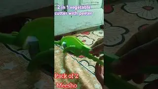 2 in 1 vegetable cutter with peeler 👍,  #unboxing #meesho#