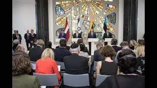 Premjeras S. Skvernelis dalyvavo bendroje spaudos konferencijoje