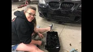 Heathers BMW 550i M-Sport tune up and fix cam cover gasket leak.
