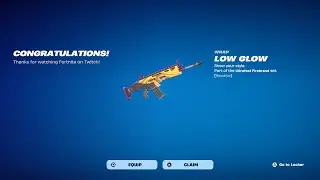 HOW TO GET LOW GLOW WRAP IN FORTNITE! (Twitch Drops Rewards)