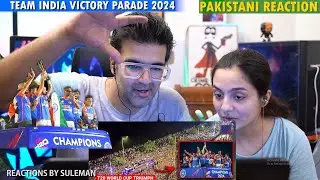 Pakistani Couple Reacts To Team India Victory Parade 2024 | Sea Of Crowd Greets Team India