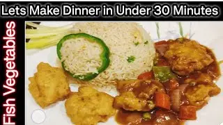 FISH IN VEGETABLE  RECIPE | CHINESE STYLE FISH SAUCE | LETS MAKE DINNER IN UNDER 30 MINUTES