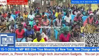 LIVE: K BURA VILLAGE RESIDENTS GIVE WARM WELCOME FOR OBETA MOSES AS HE CAMPAIGNS FOR MARACHA MP SEAT