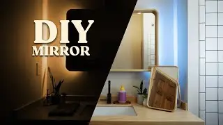 Modern bathroom mirror DIY build idea | w/ Smart LED lighting