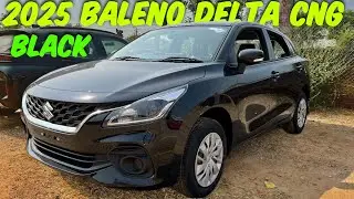 2025 New Baleno Delta CNG Black . New GST 2.0. Maruti Suzuki Baleno CNG Black 