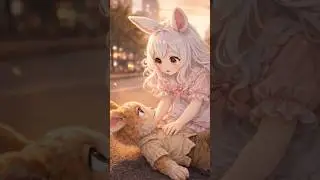 Little Bunny has a new friend #emotional #love #animation#love#cute#shorts 🥹😊