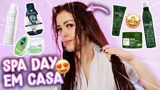 SPA DAY COMPLETO DE FINAL DE ANO| Testando NOVIDADES DE CABELO, ROSTO E CORPO