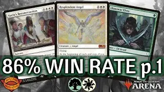 🟢⚪ Selesnya Angels, 86% Win Rate part 1 | MTG Arena | Explorer | BO3 | The Lord of the Rings