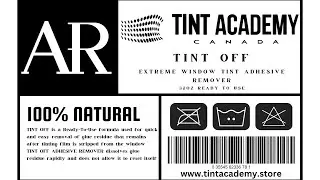 Window Tint Adhesive Remover