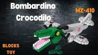 MZ-410 Nano Bricks Bombardino Crocodilo | Cute Brainrot Block Toy Tutorial