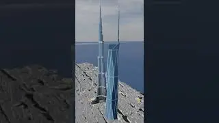Merdeka 118 and Burj Khalifa | Size Comparison #Shorts